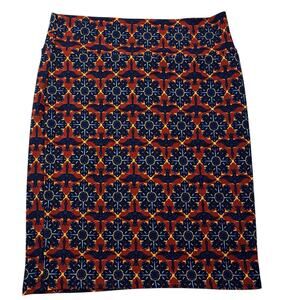 LuLaRoe Pencil Skirt Womens 3XL Floral Multicolor Stretch Office‎ Comfy NWOT